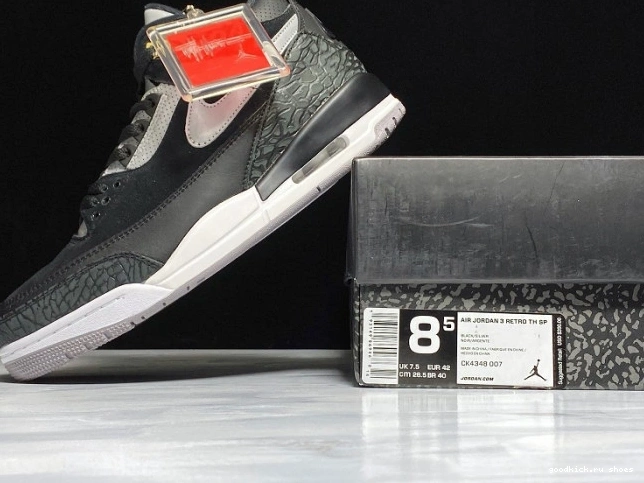 Cheap Air 3 Grey Cement Tinker CK4348-007 Black Jordan 0809